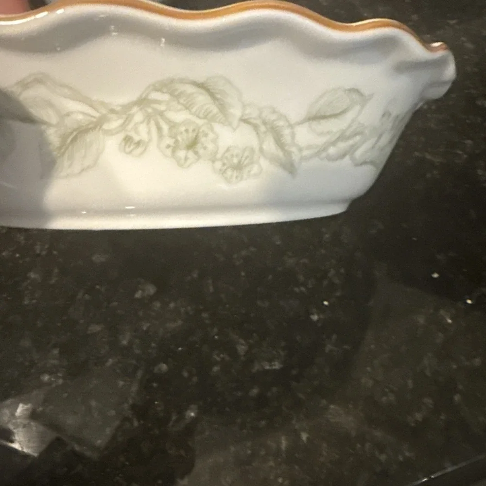 Vintage 1997 Charter Club Summer Grove Pie Dish 10